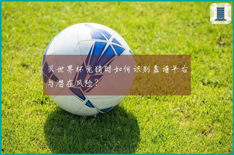 买世界杯竞猜时如何识别靠谱平台与潜在风险？